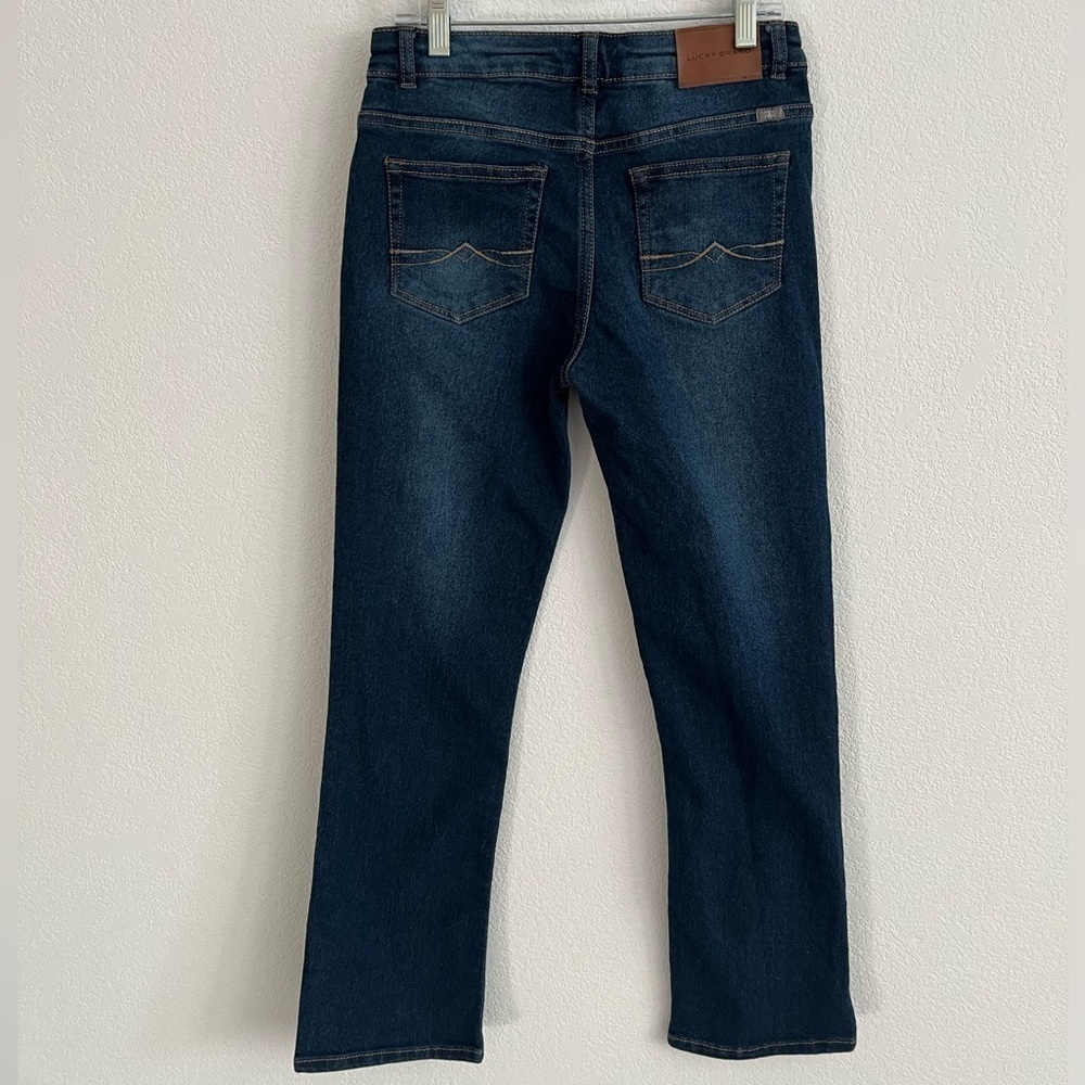 Girls Lucky Brand Boot Cut Denim Blue Jeans